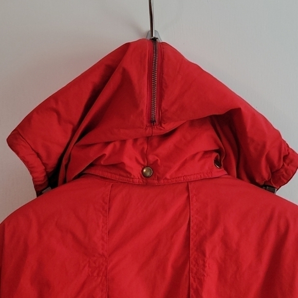 VTG MIXED BLUES 1980s Colorblock Double Breasted Hooded Winter Ski Coat - Picture 9 of 13